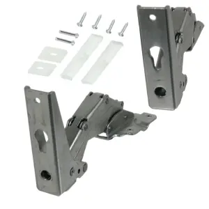 SPARES2GO Integrated Hinges compatible with IKEA CDA Caple Tecnik Fridge Freezer Door Hinge 3905 3362 3363 5.0 41,5