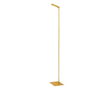 Lucide LAVALE - Floor reading lamp - LED Dim. - 1x3W 2700K - Ocher Yellow