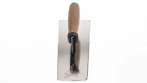 Toolty Venetian Trowel with Cork Handle on Aluminium Foot 240mm for Plastering Rendering Smoothing Finishing DIY