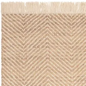 Handmade Kilim Modern Cream Geometric Cotton Jute Easy to Clean Rug for Living Room and Bedroom-160cm X 230cm