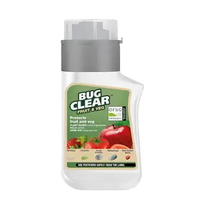 Bug Clear Fruit & Veg Concentrate Organic Bug Killer Whitefly Blackfly 210ml