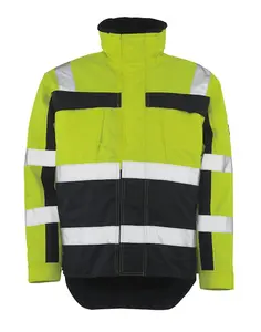 Mascot Safe Compete Teresina Winter Jacket (Hi-Vis Yellow/Navy Blue)  (Medium)