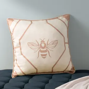 furn. Bee Deco Geometric Polyester Filled Cushion