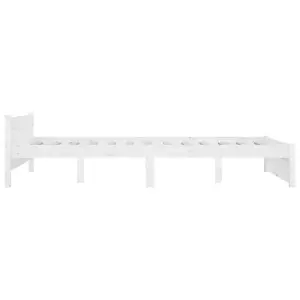 Berkfield Bed Frame with Drawers White 150x200 cm 5FT King Size