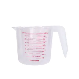 KitchenCraft Set of 3 Plastic Measuring Jugs