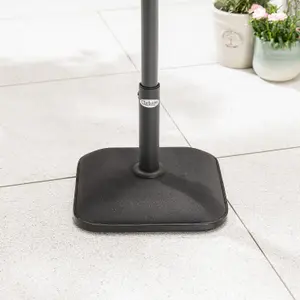 Square 11kg Parasol Base 30/35/38mm - Black