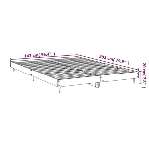 Berkfield Bed Frame White 140x200 cm Engineered Wood