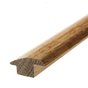 Solid Oak Carpet & Tile Reducer 15mm Premium Quality (1.10m Long)