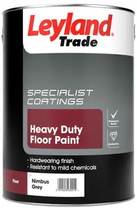 Leyland Trade Heavy Duty Floor Paint  - 5 Litre - Nimbus Grey