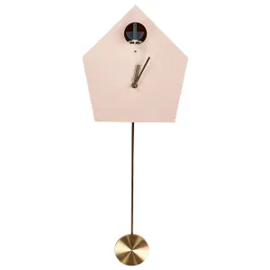 Beliani Traditional Wall Clock ARBAZ Pink