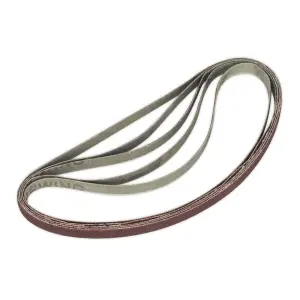 Sealey Sanding Belt For SBS35 80Grit 6 x 456mm - Pack of 5 Pieces SBS35/B80GN