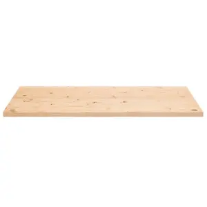 Berkfield Desk Top 110x60x2.5 cm Solid Wood Pine