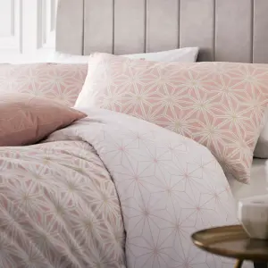 furn. Tessellate Geometric Reversible Duvet Cover Set