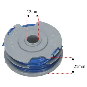 SPARES2O Twin Line & Spool compatible with Ryobi Trimmer / Strimmer