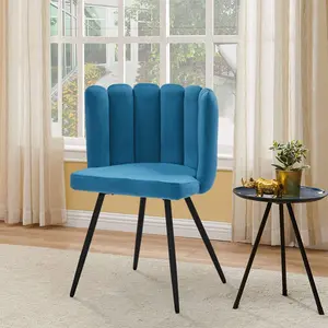 Lawrey Upholstered Dining Chair Light Blue