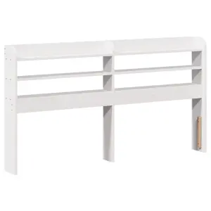 Berkfield Bed Frame without Mattress White 140x200 cm Solid Wood Pine