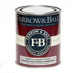 Farrow & Ball White & Light Tones Wood Primer & undercoat, 750ml