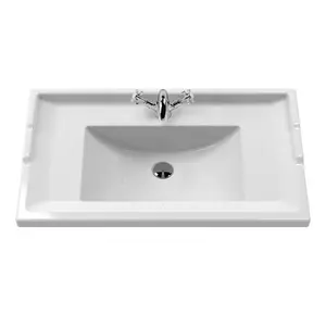 Classique 800mm Double Bathroom Vanity with Vanity Top Satin Gray