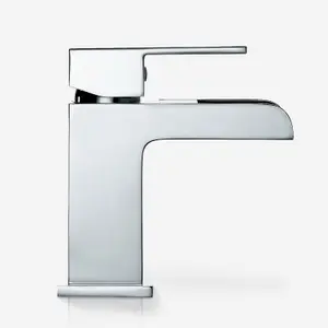 Nes Home Origin Waterfall Basin Mono Mixer Tap and Bath Filler Tap with Waste