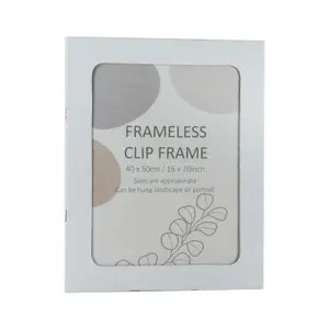 Clear Non-framed Clip picture frame (H)50.5cm x (W)40.5cm