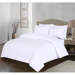 My Home Store Fridi Microfiber Reversible Duvet Cover Set Easy Care Non Iron Bedding Sets White / Single Duvet Cover + 1 Standard Pillowcase