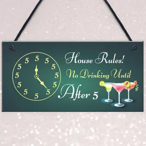 Funny Bar Sign Home Bar Pub Kitchen Hanging Sign Gin Wine Gift Lockdown