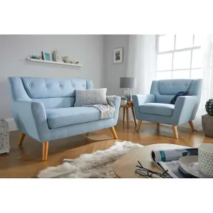 Birlea Lambeth Medium Sofa Duck Egg Blue