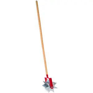 Cultivator, Rotary Hand Soil Scarifier Cultivator with Handle, 22 cm / 8.6 in Wide, Gardening and Farming Tool