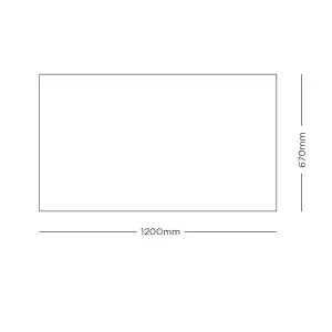 Recylon Grey Plain Heavy duty Mat, 120cm x 67cm