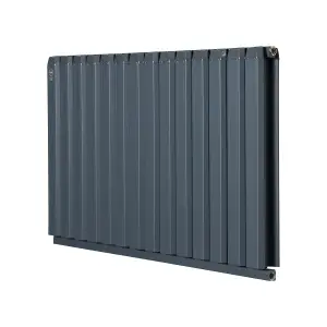 Aluminum Radiator Compatible with Heat pump.Model "Onyx" Grey. 1000 .500mm. BTU/hr:5357