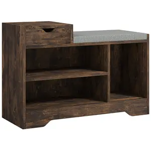 Marlayne Storage Bench Brown