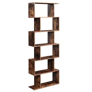 Geena Bookcase Rustic Brown