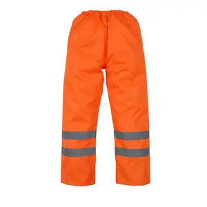 Yoko Mens Waterproof Hi-Vis Over Trousers Orange (XXL)