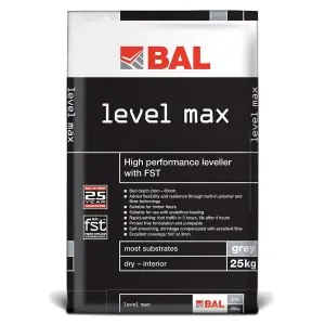 BAL Level Max Floor Levelling Compound, 25kg