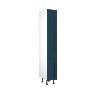 Kitchen Kit Larder Tall Unit 300mm w/ Shaker Cabinet Door - Ultra Matt Indigo Blue