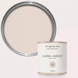 Laura Ashley Pale Chalk Pink Matt Emulsion Paint Sample