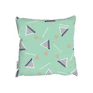 Cushions - Geometric Triangle Stripes (Cushion) / 60cm x 60cm