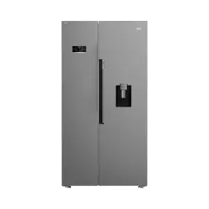 Beko ASD2542VX 70:30 American style Freestanding Frost free Fridge freezer - Stainless steel effect