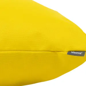 Veeva Indoor Outdoor Cushion Yellow Water Resistant Cushions