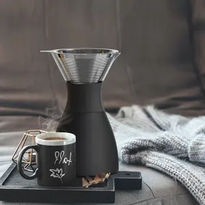 Pour Over Coffee Maker 1000ml Black