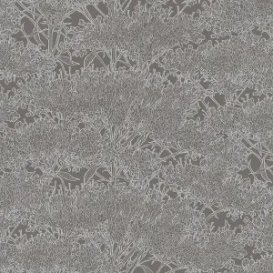 Galerie Absolutely Chic Grey Metallic Cherry Blossom Motif Smooth Wallpaper