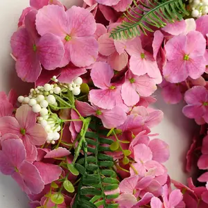 Artificial Pink Floral Blossom Wreath Botanik