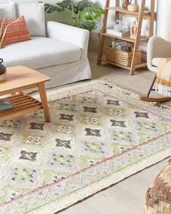 Jute Area Rug 160 x 230 cm Multicolour TERKOS