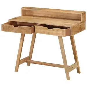 Berkfield Desk 100x45x90 cm Solid Rough Mango Wood