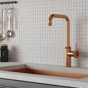 Liquida LB416CP Industrial Style Single Lever Copper Kitchen Mixer Tap