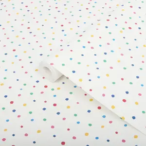 Joules Multicolour Spot Smooth Wallpaper