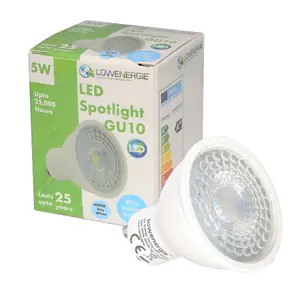 50w Equivalent Brightness GU10 5w LED Spotlight - Day White - Pack of 10