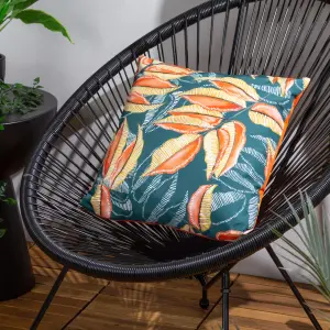 Wylder Tropics Ebon Wilds Akia Tropical UV & Water Resistant Outdoor Polyester Filled Cushion