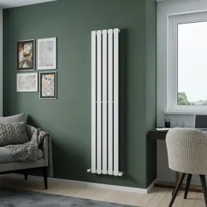 Agadon Lola Designer Panel Radiator 1800 x 372 mm White