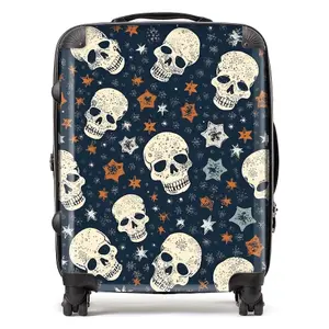 Skulls And Stars Suitcase - Large